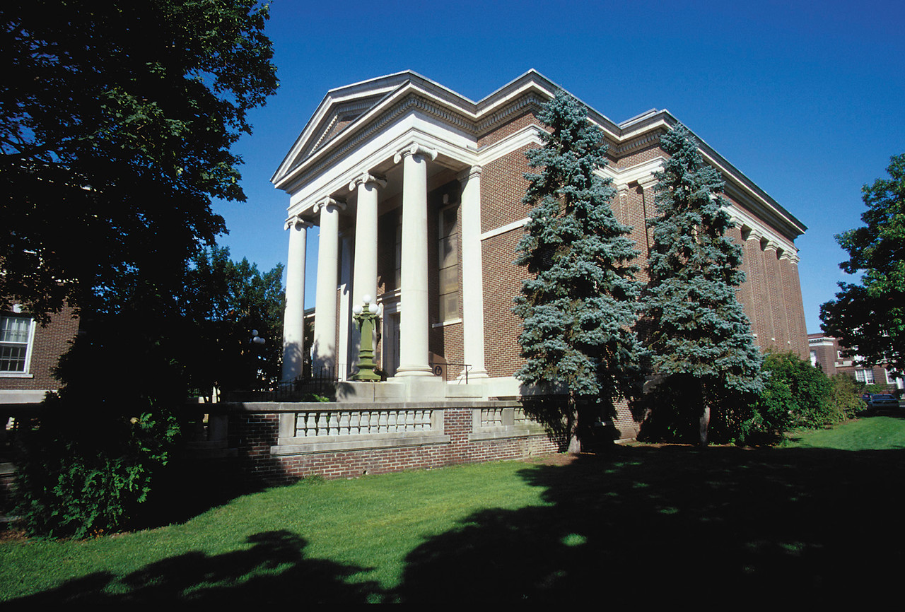 Dewey Library Hawley Hall from Outside