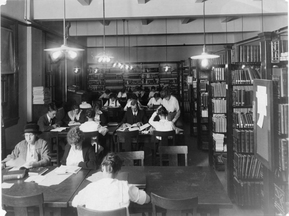 People Sitting at Library