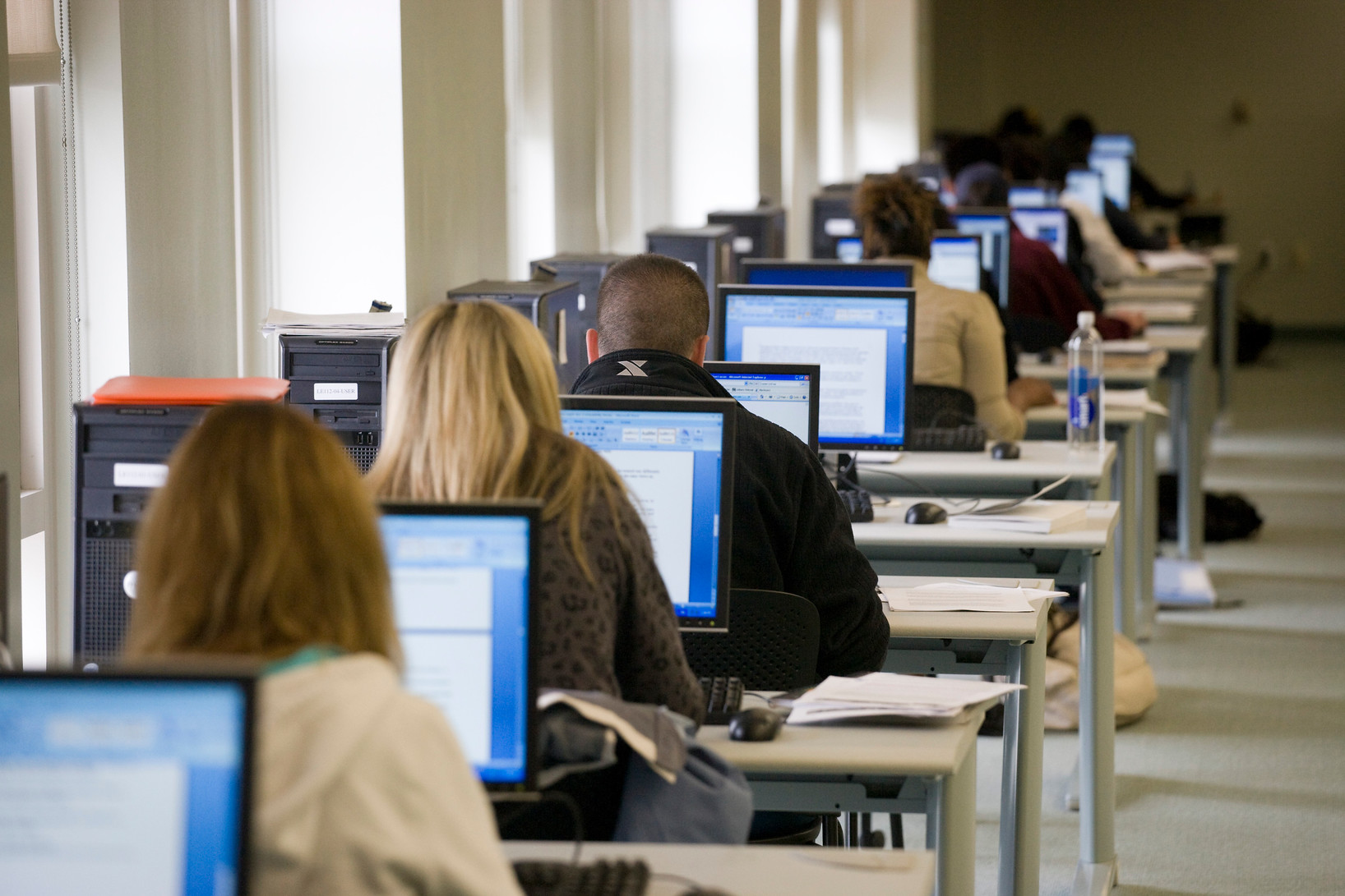 Students at Computer workstations