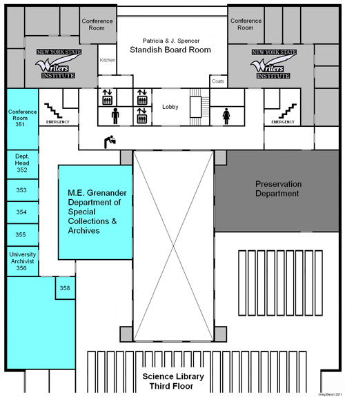 FLOOR MAP - Science Library - Third Floor