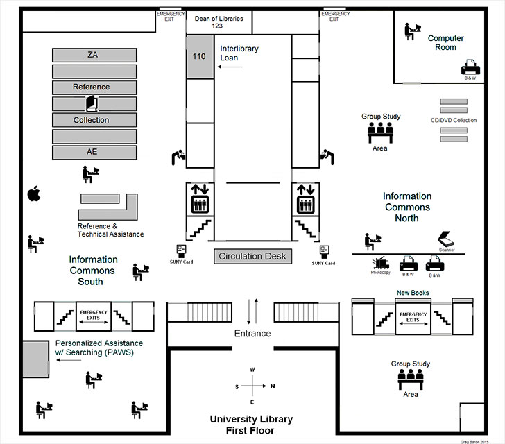 FLOOR MAP - University Libraries - First Floor