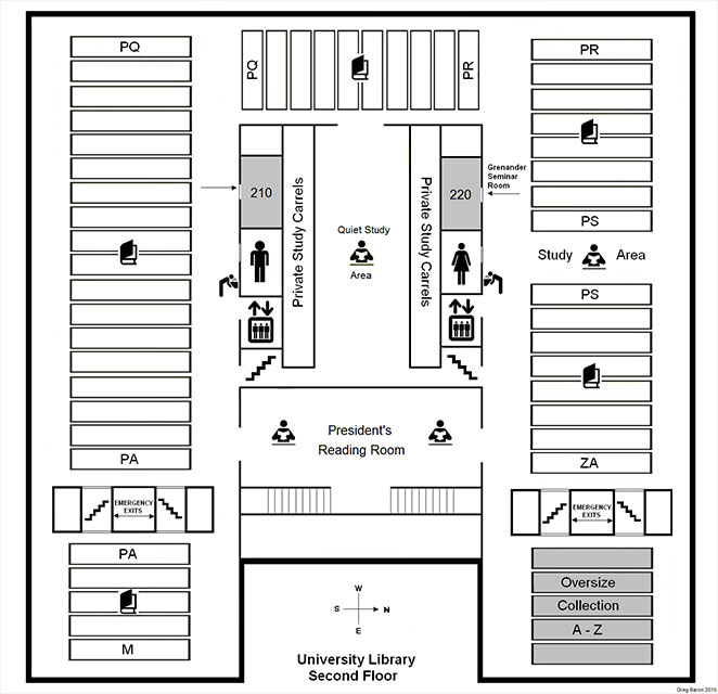 FLOOR MAP - University Libraries - Second Floor