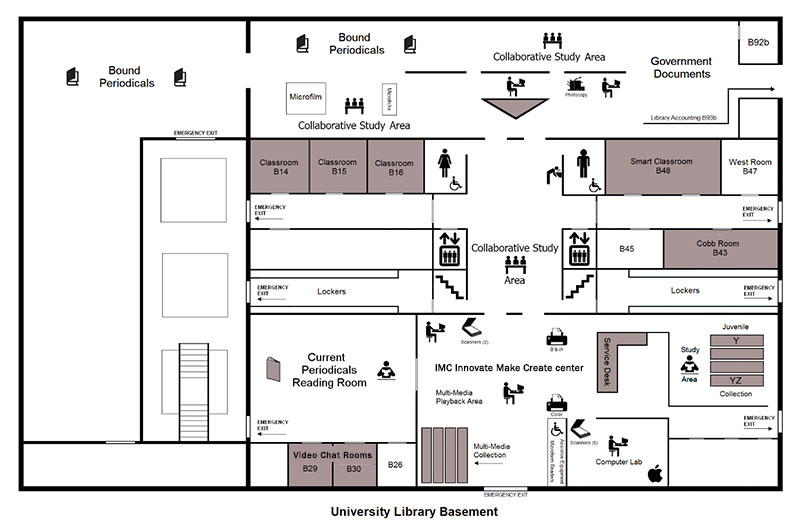 FLOOR MAP - University Libraries - Lower Level