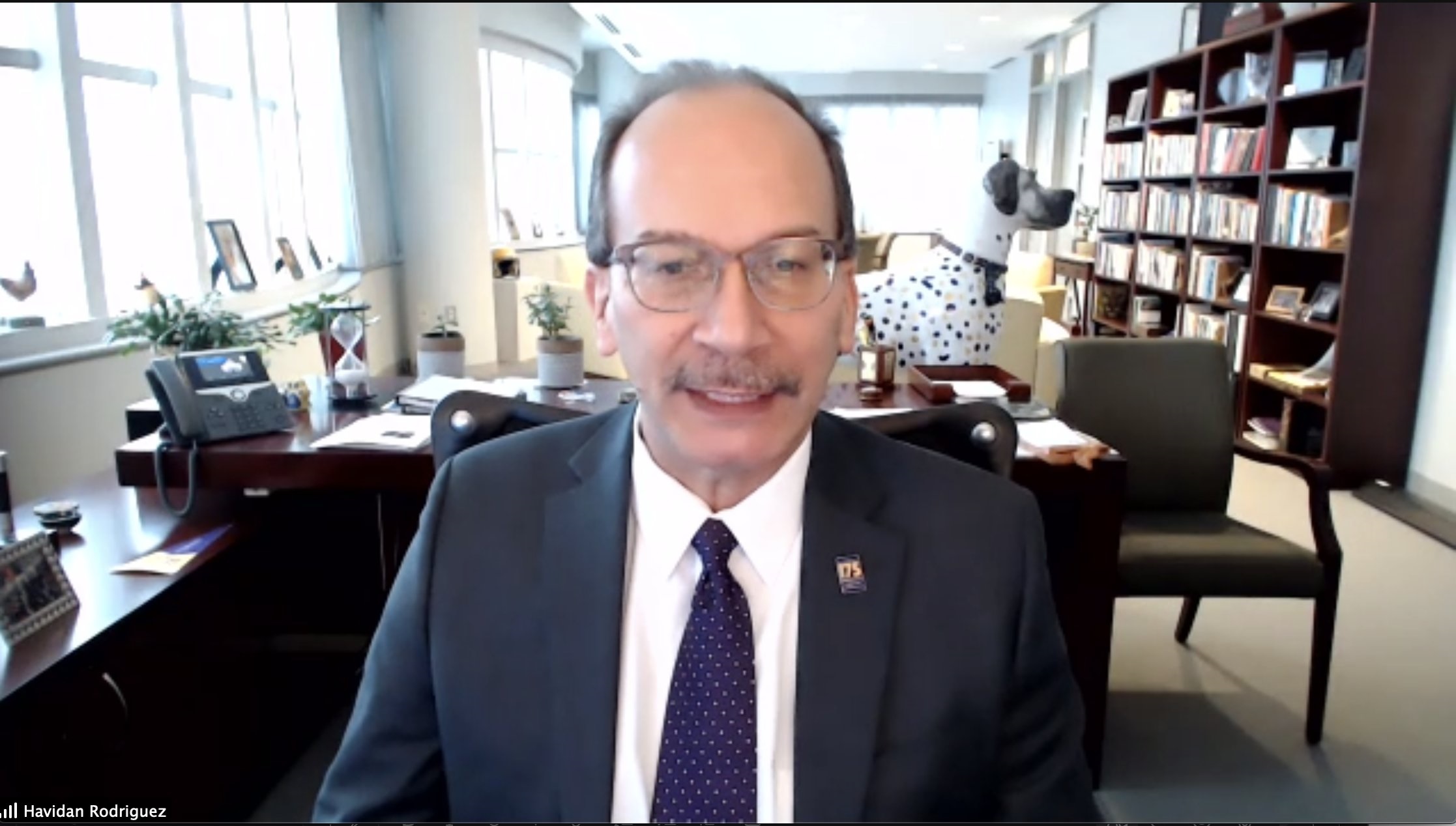 President Rodriguez on Zoom