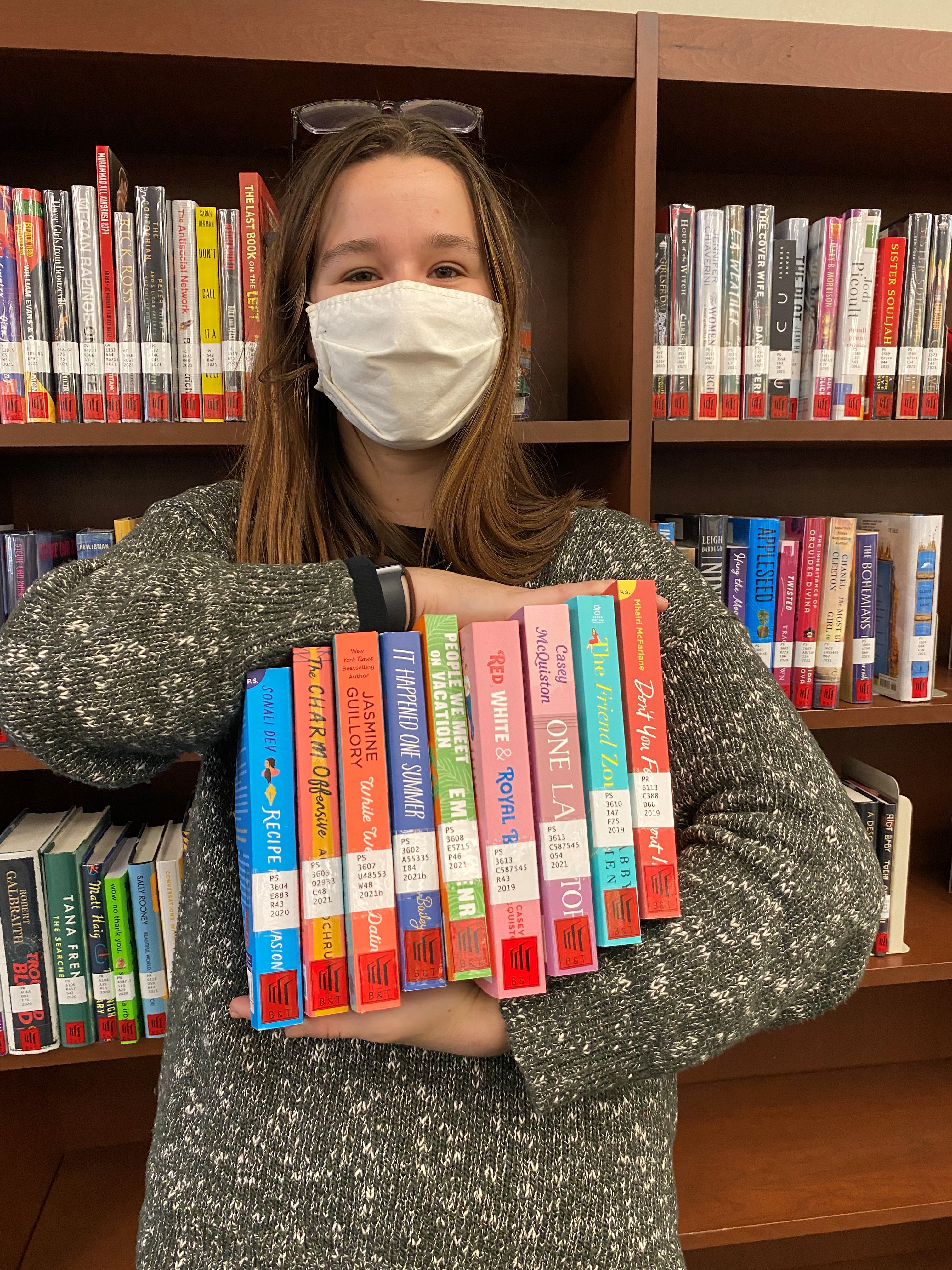 Jo Ann Mulligan with popular books