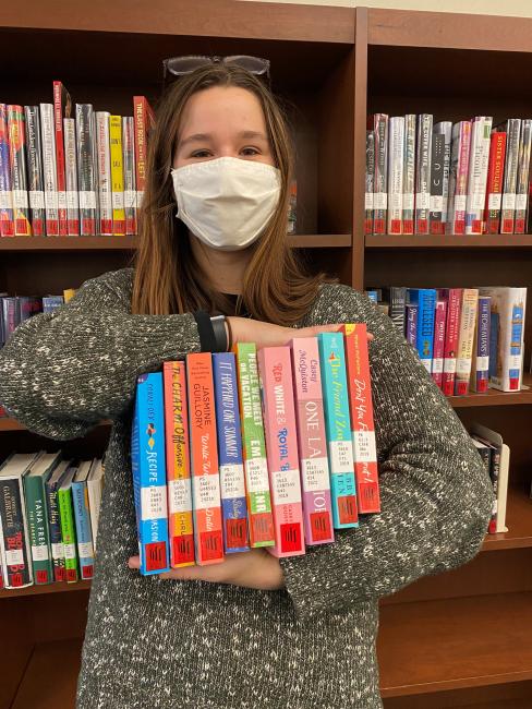 Jo Ann Mulligan with popular books